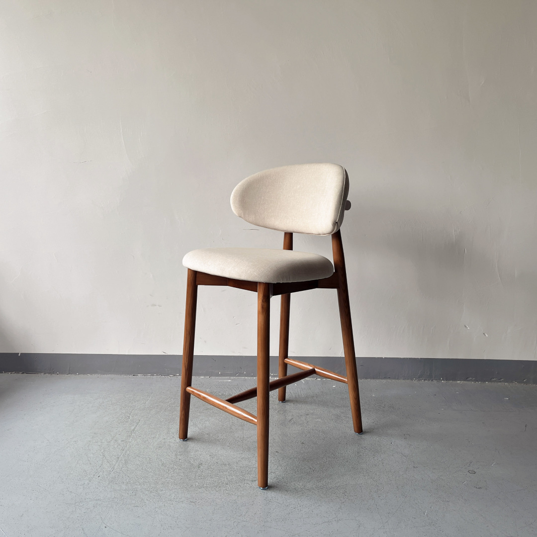 OLEANDRO wooden high bar chair SOQ-86C