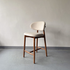 OLEANDRO wooden high bar chair SOQ-86C