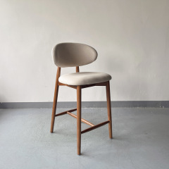 OLEANDRO wooden high bar chair SOQ-86C