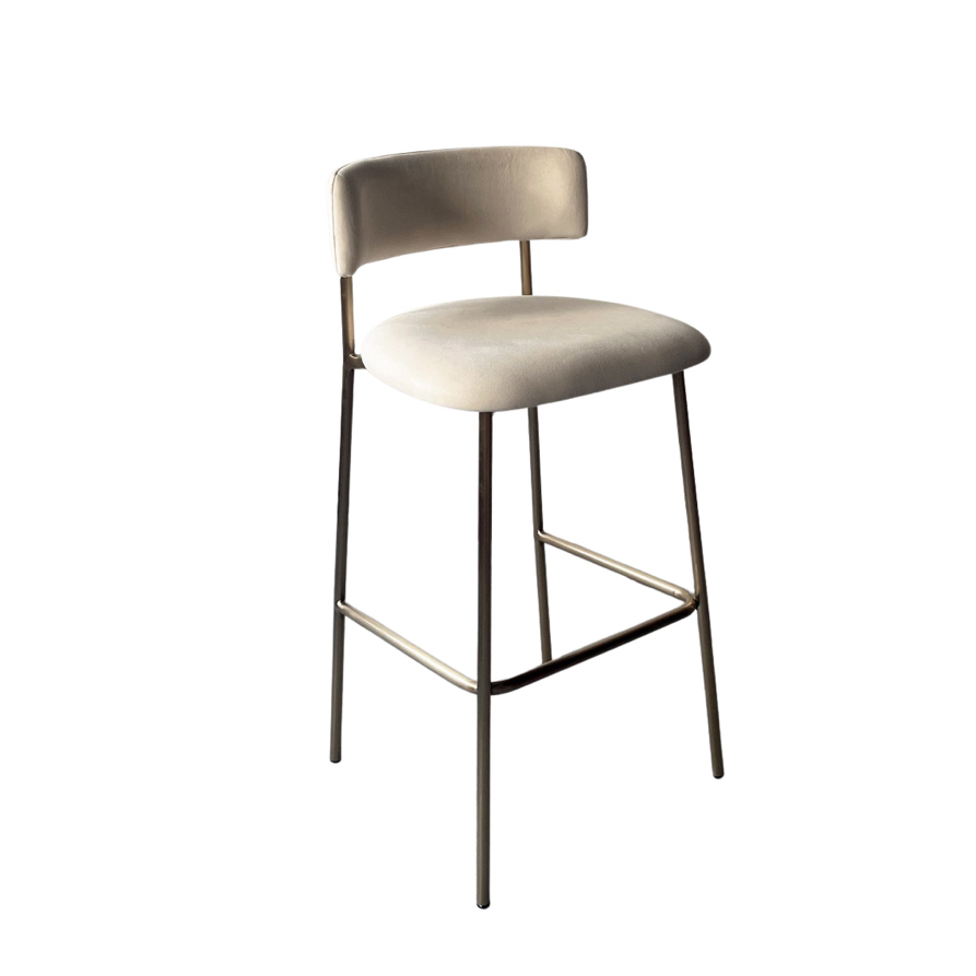 Sunrise Oriental Furniture - the stainless steel Kede Counter Stool