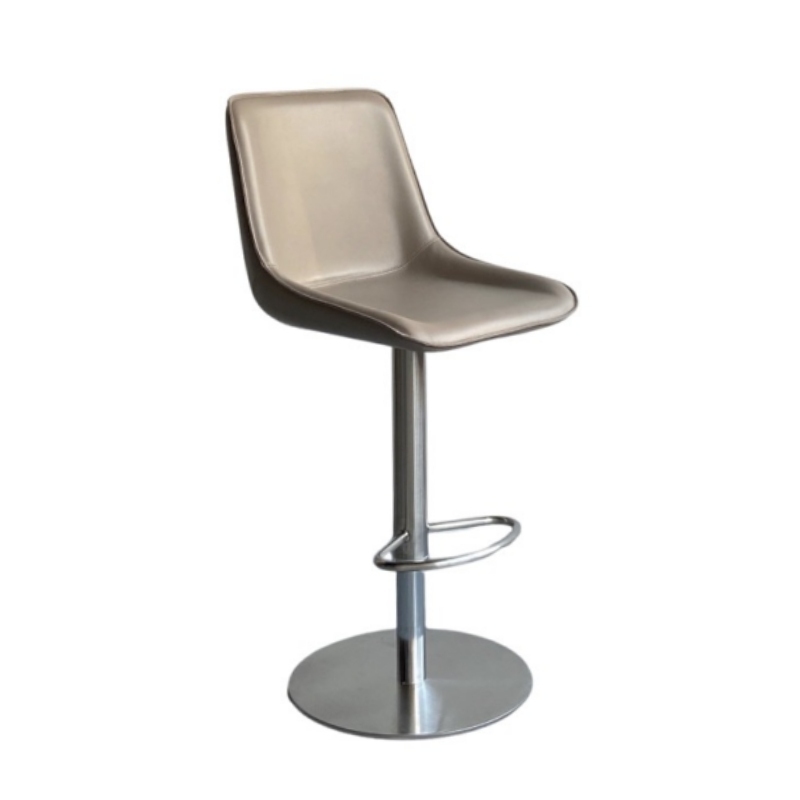 Sunrise Oriental Furniture - Adjustable Height & Swivel Faux Leather Barstool