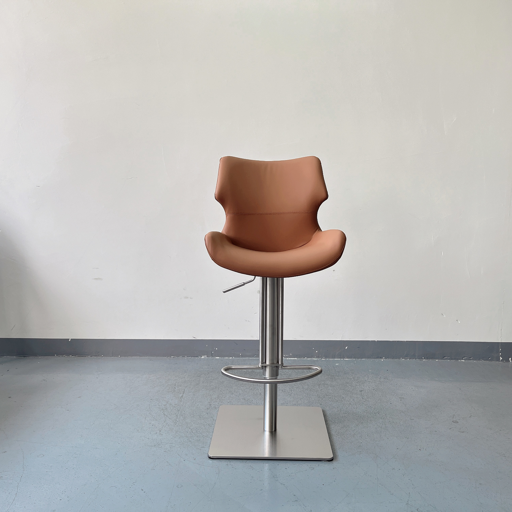 Sunrise Oriental Furniture - the Ava Faux Leather Gas Lift Bar Stool For Counter/ Kitchen Island