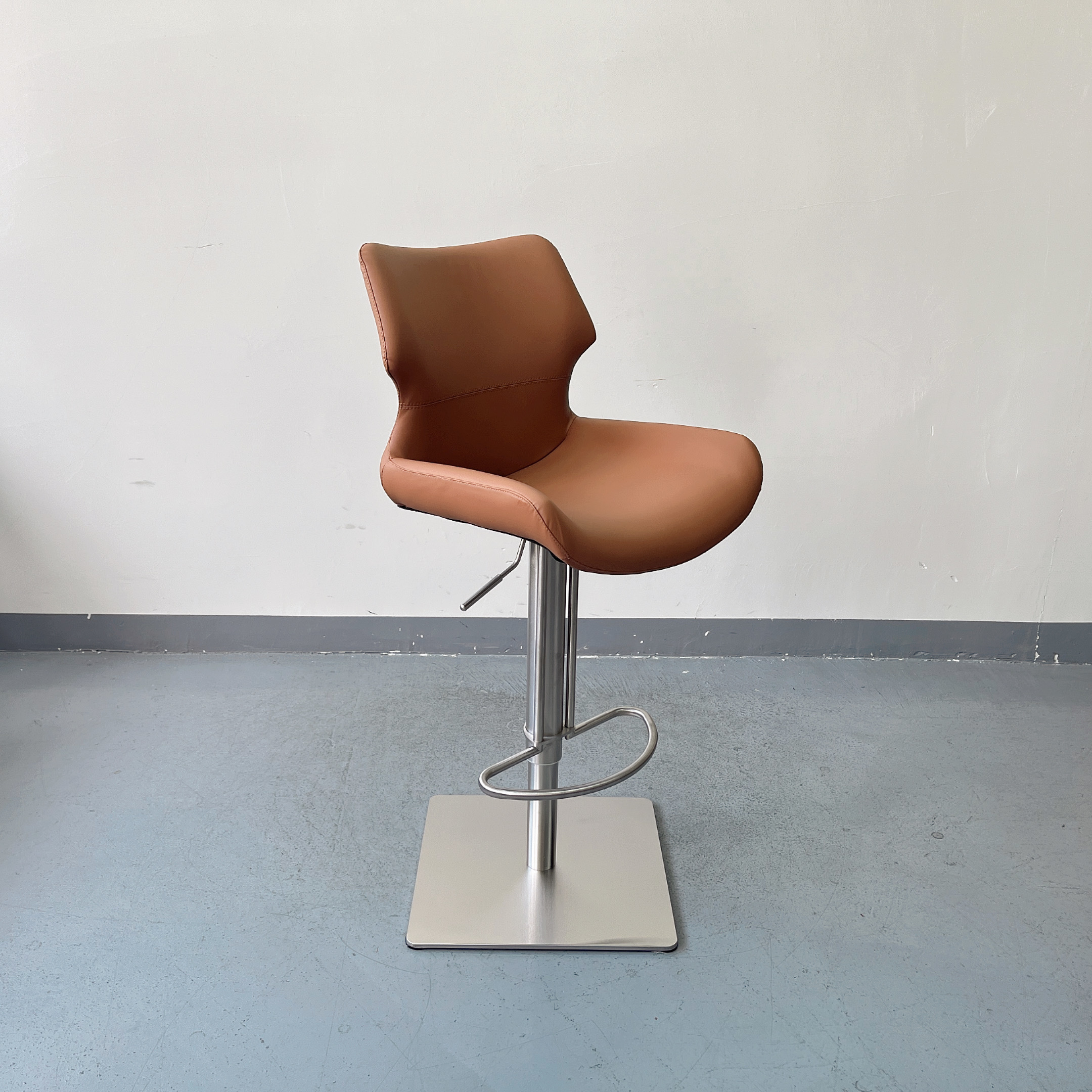 Sunrise Oriental Furniture - the Ava Faux Leather Gas Lift Bar Stool For Counter/ Kitchen Island
