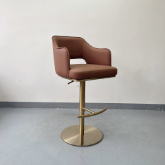 Sunrise Oriental Furniture - the Bella Adjustable Swivel Bar Stool (Pleated Style)