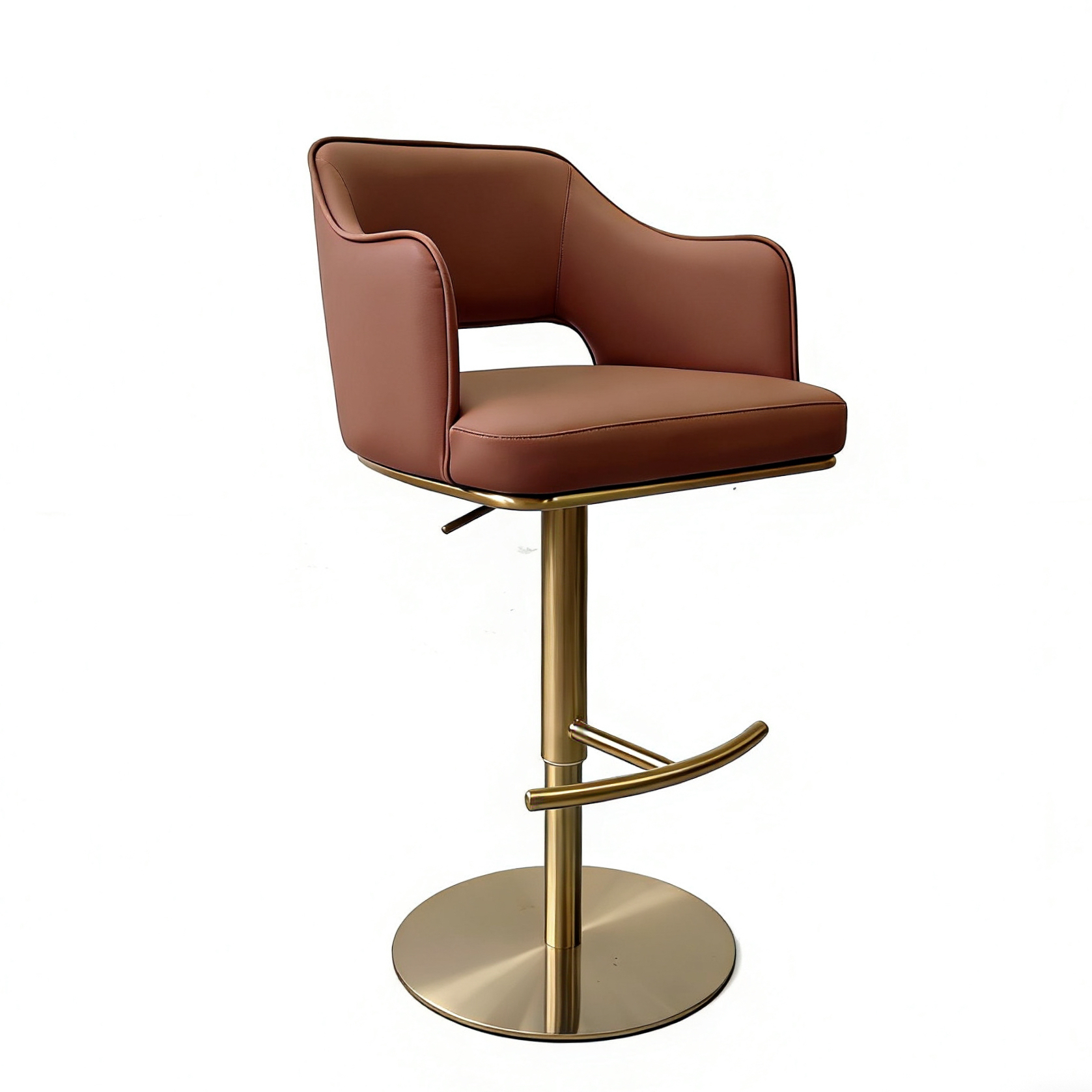 Sunrise Oriental Furniture - the Bella Adjustable Swivel Bar Stool