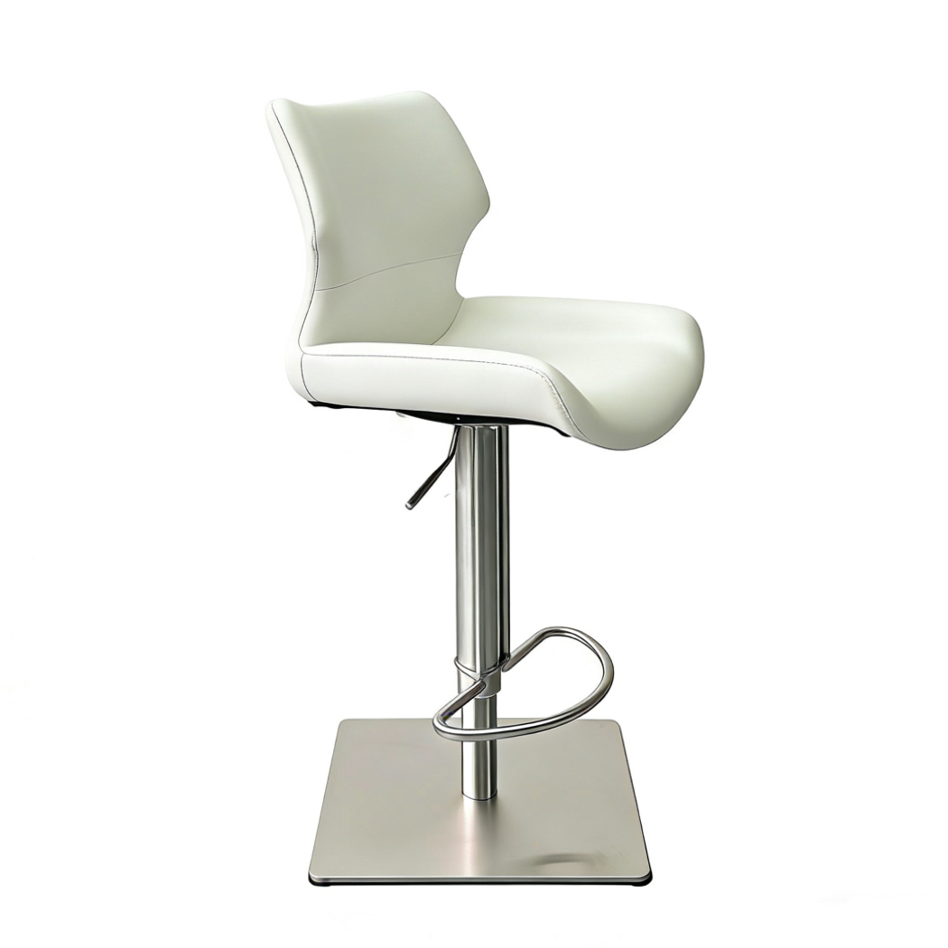 Sunrise Oriental Furniture - the Ava Faux Leather Gas Lift Bar Stool For Counter/ Kitchen Island