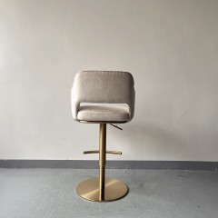 Sunrise Oriental Furniture - the Bella Adjustable Swivel Bar Stool (Pleated Style)