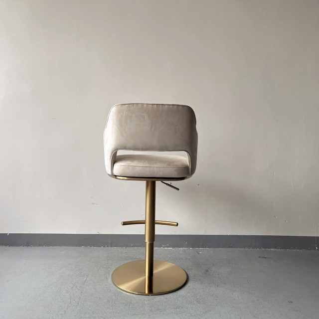 Sunrise Oriental Furniture - the Bella Adjustable Swivel Bar Stool (Pleated Style)