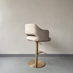 Sunrise Oriental Furniture - the Bella Adjustable Swivel Bar Stool (Pleated Style)