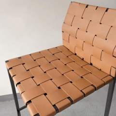 Sunrise Oriental Furniture - the Ibaraki Leather Bar Stool