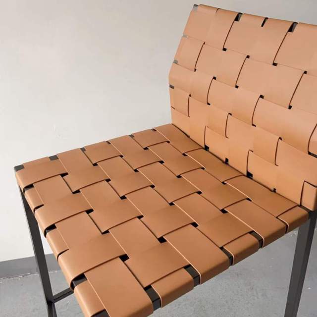Sunrise Oriental Furniture - the Ibaraki Leather Bar Stool