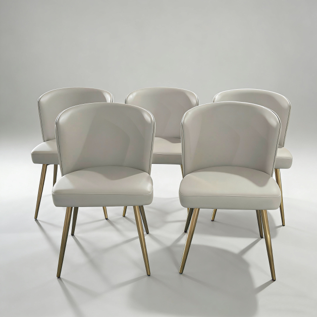 Sunrise Oriental Furniture - the Lena Dining Chair (Stainless Steel Version)