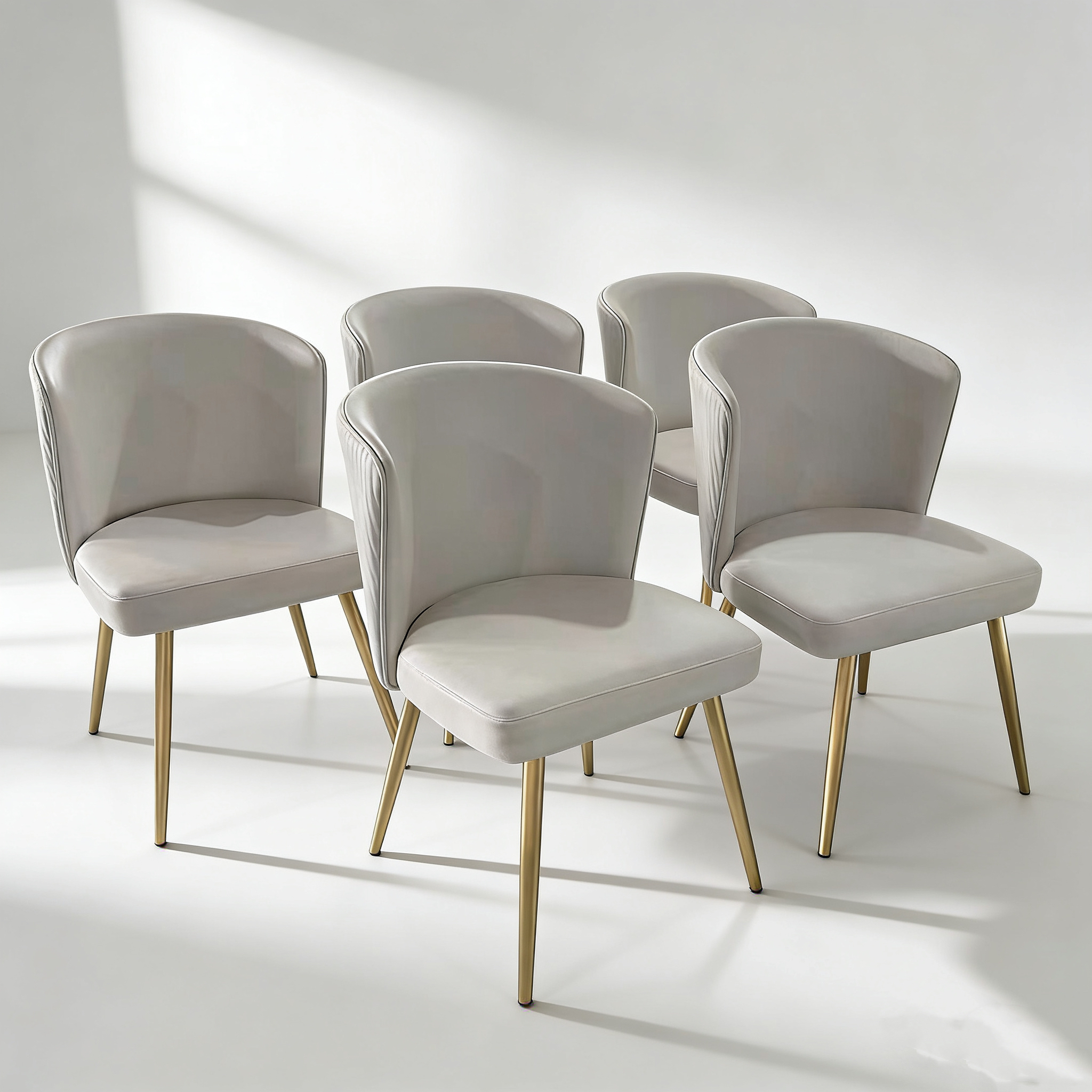 Sunrise Oriental Furniture - the Lena Dining Chair (Stainless Steel Version)