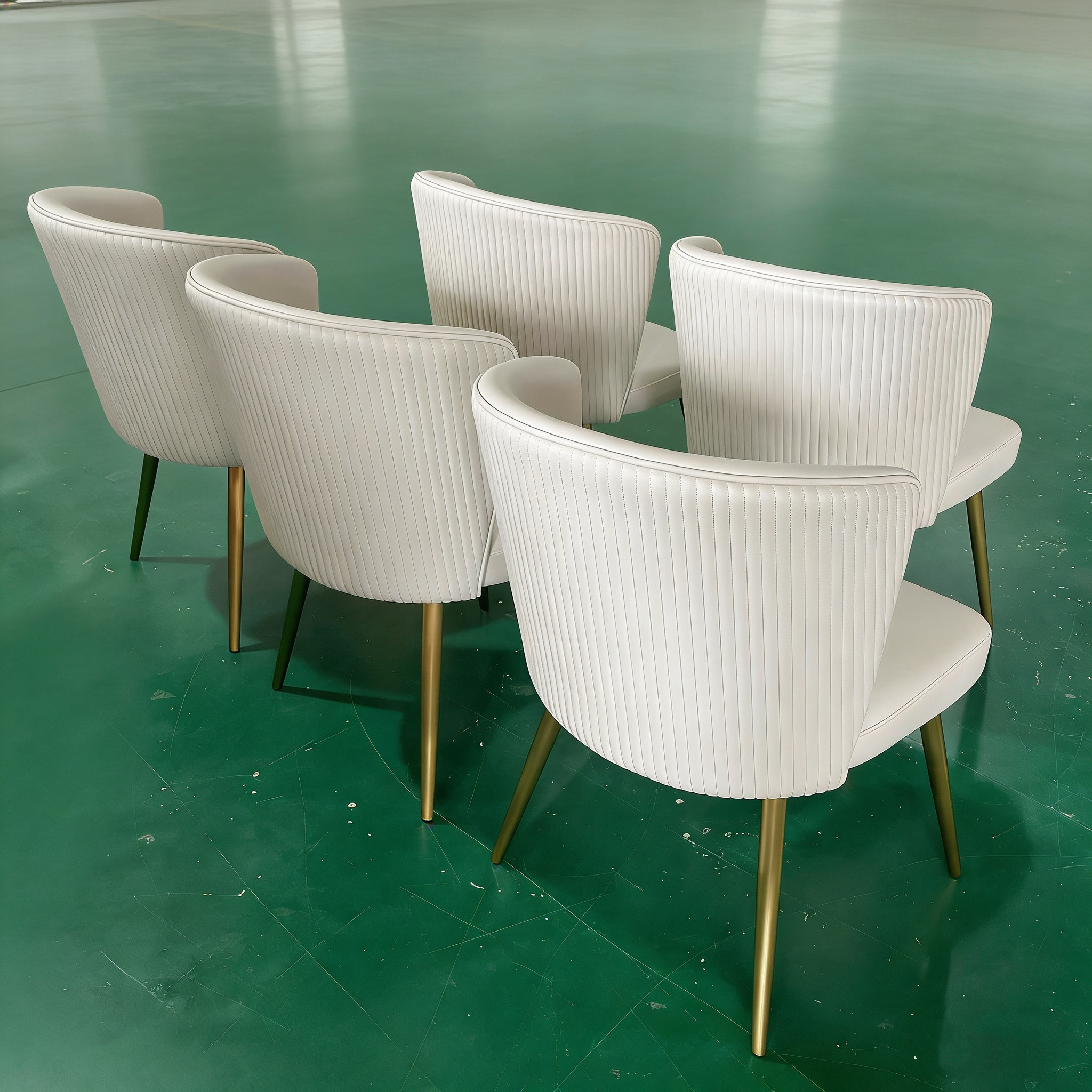 Sunrise Oriental Furniture - the Lena Dining Chair (Stainless Steel Version)