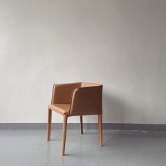 Sunrise Oriental Furniture - the EMPO Modern Leather Dining Chair