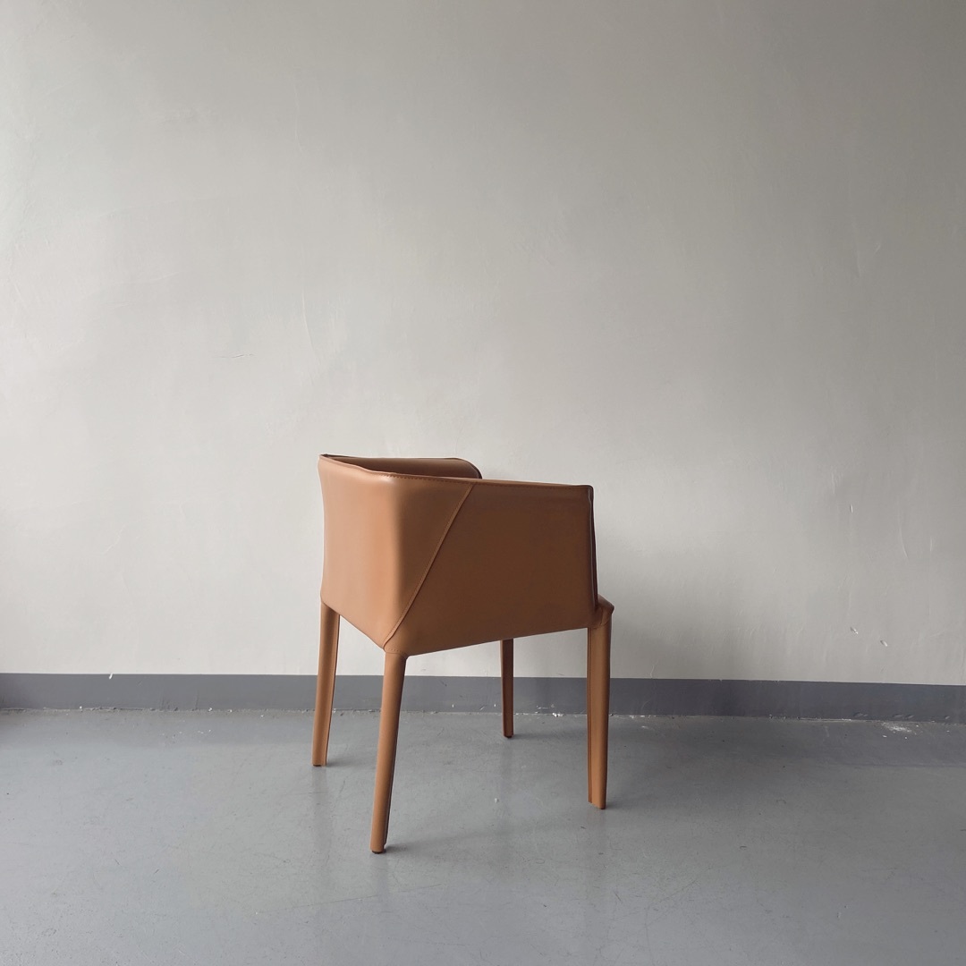 Sunrise Oriental Furniture - the EMPO Modern Leather Dining Chair