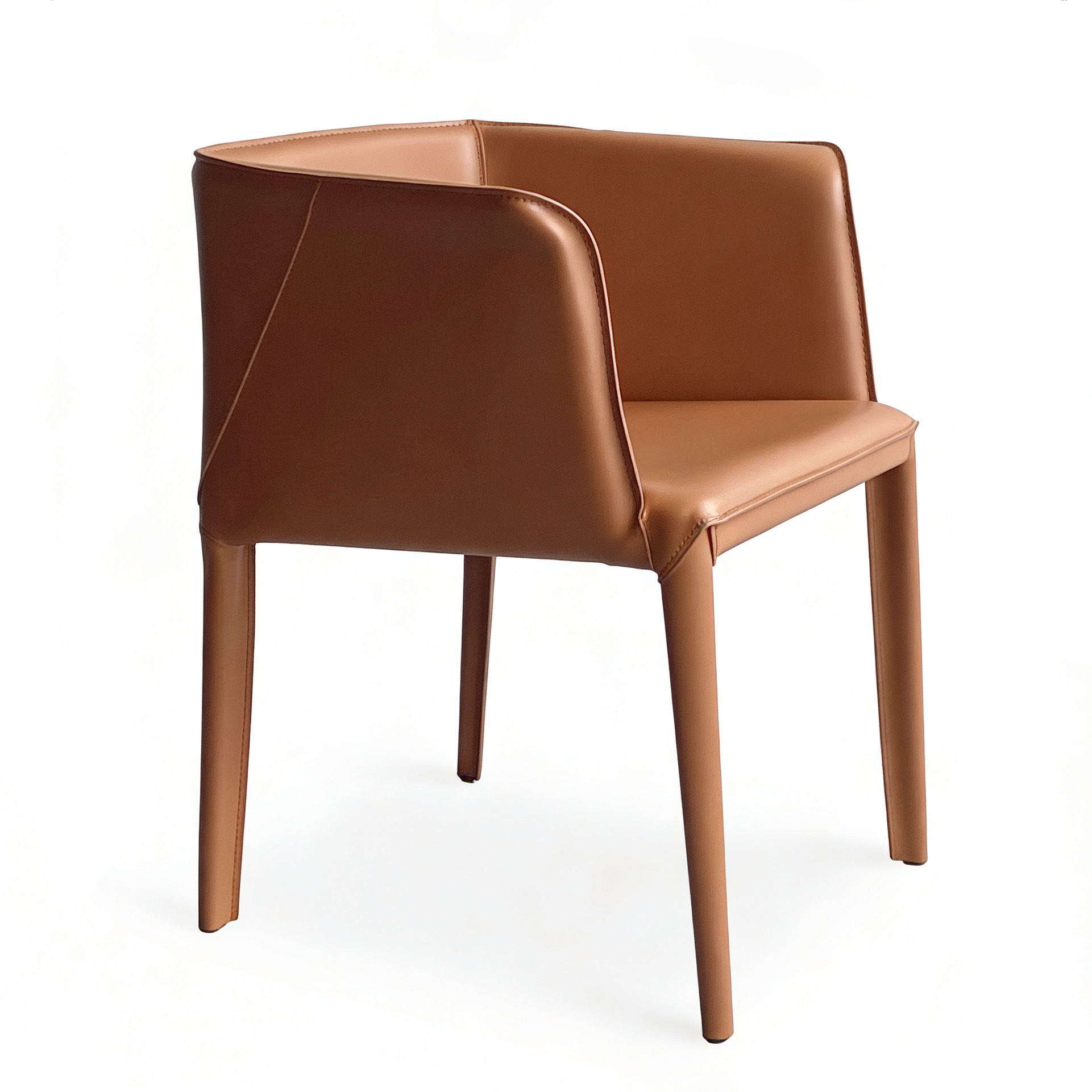 Sunrise Oriental Furniture - the EMPO Modern Leather Dining Chair