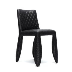 Sunrise Oriental Furniture - the Mooi Leather Casual Dining Chair (Armless Version)