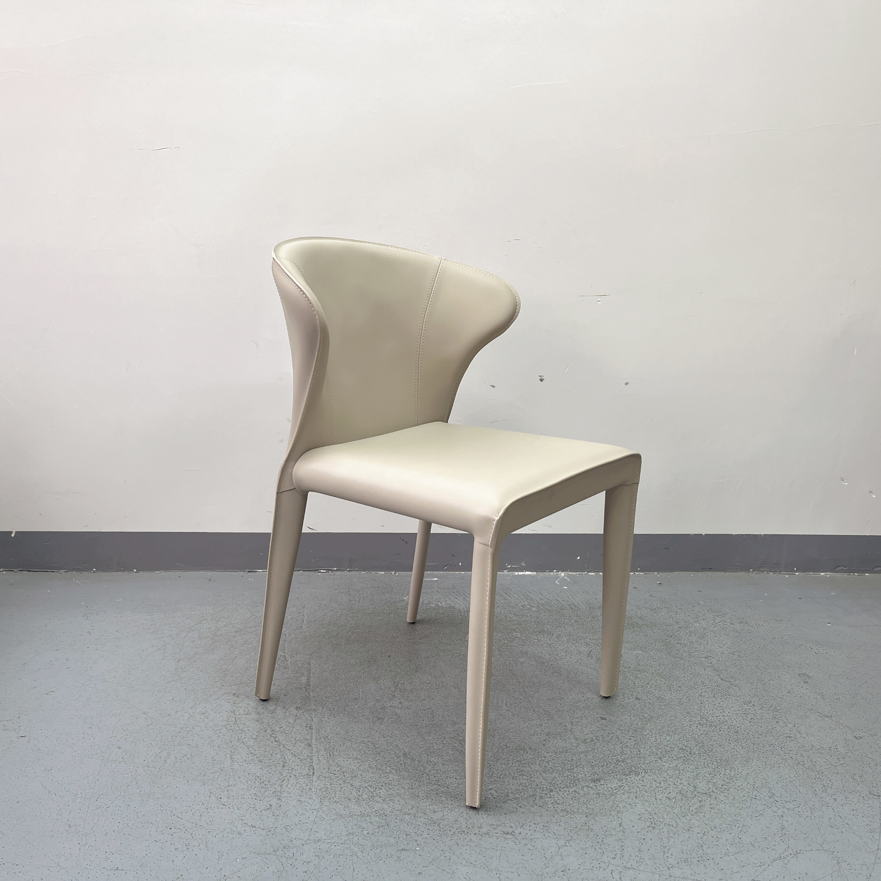 Sunrise Oriental Furniture - the Gess Saddle Leather Dining Chair