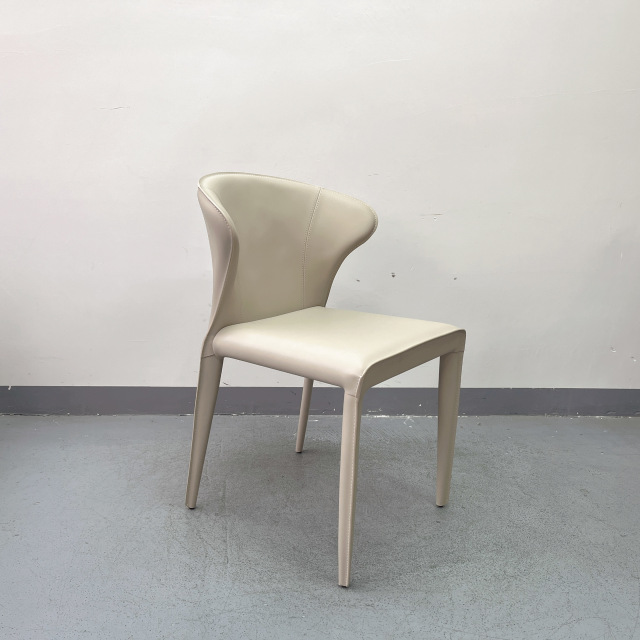 Sunrise Oriental Furniture - the Gess Saddle Leather Dining Chair