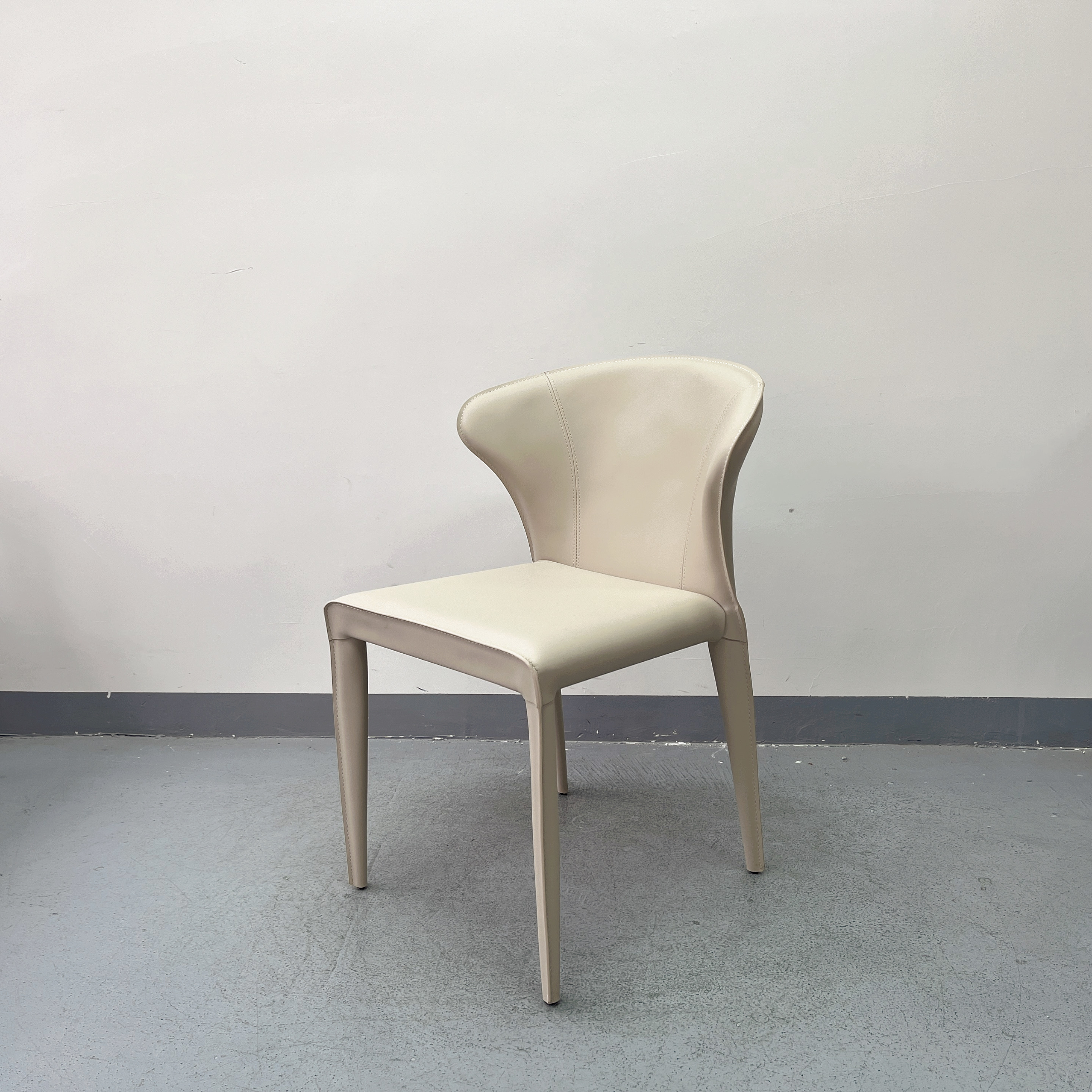 Sunrise Oriental Furniture - the Gess Saddle Leather Dining Chair