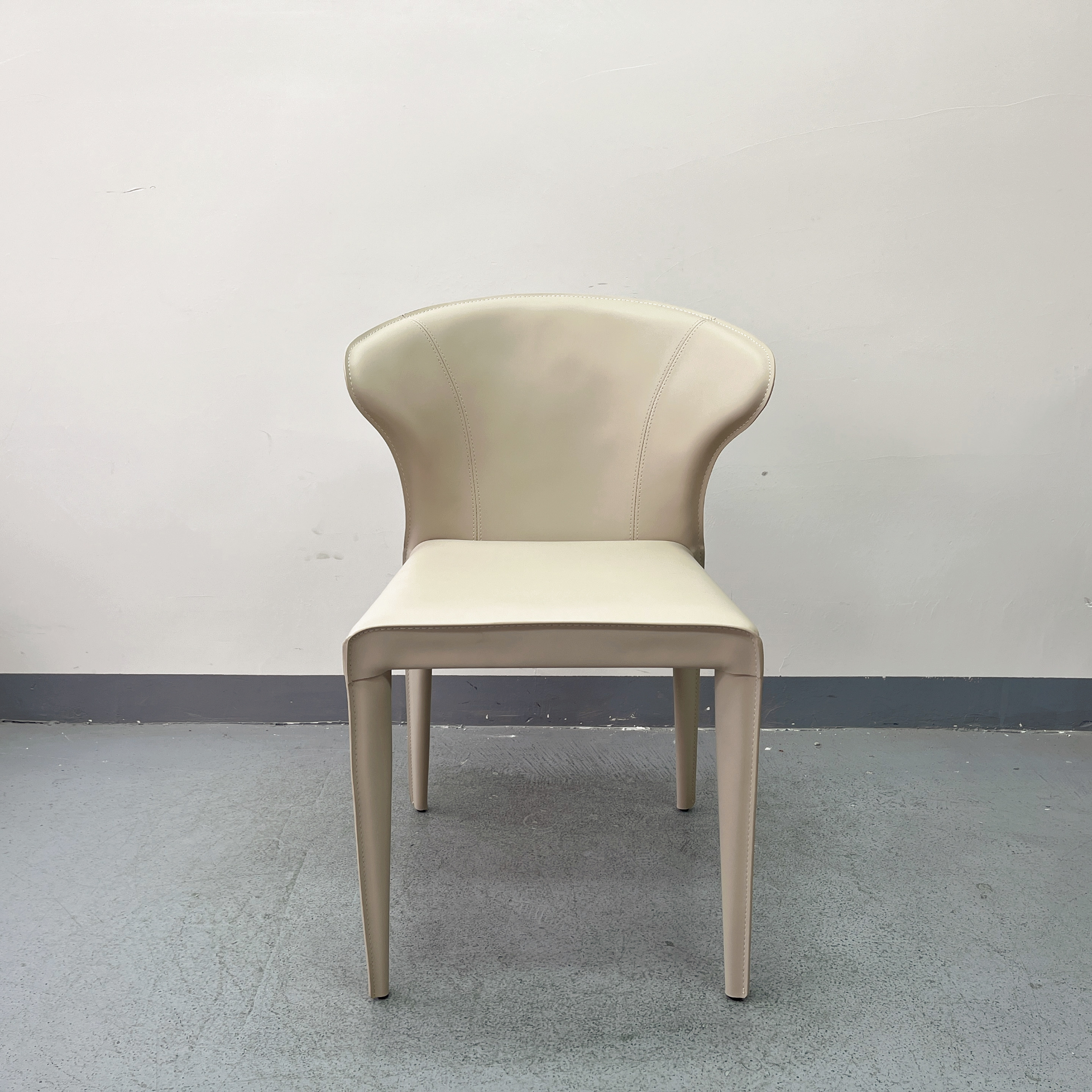 Sunrise Oriental Furniture - the Gess Saddle Leather Dining Chair