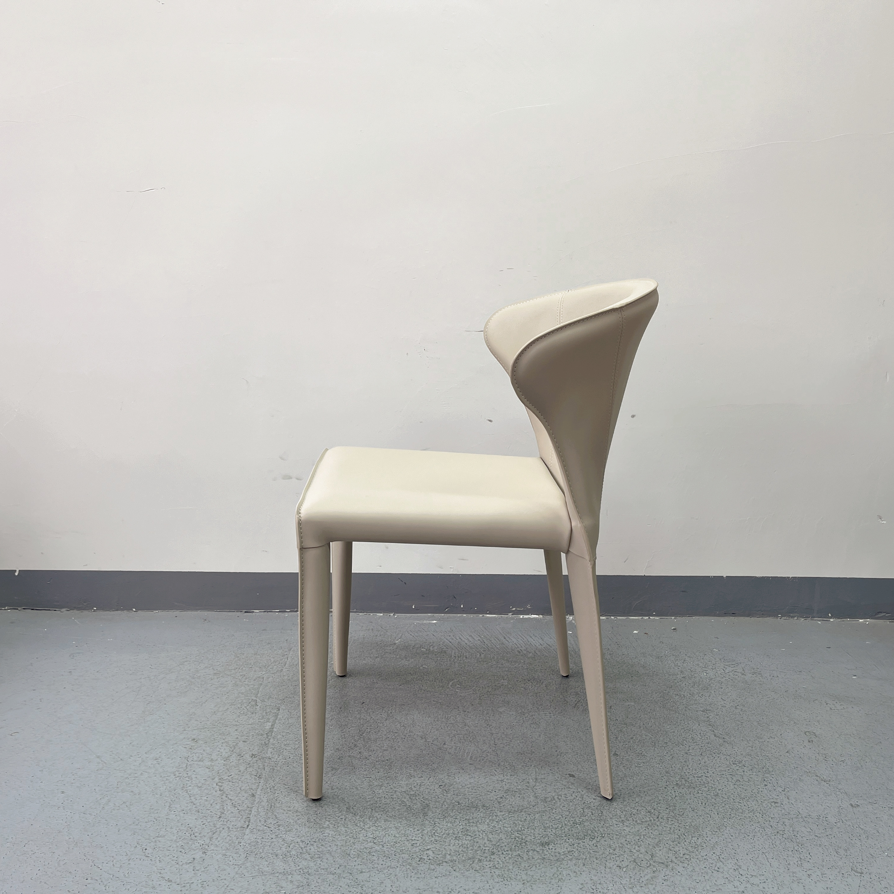 Sunrise Oriental Furniture - the Gess Saddle Leather Dining Chair