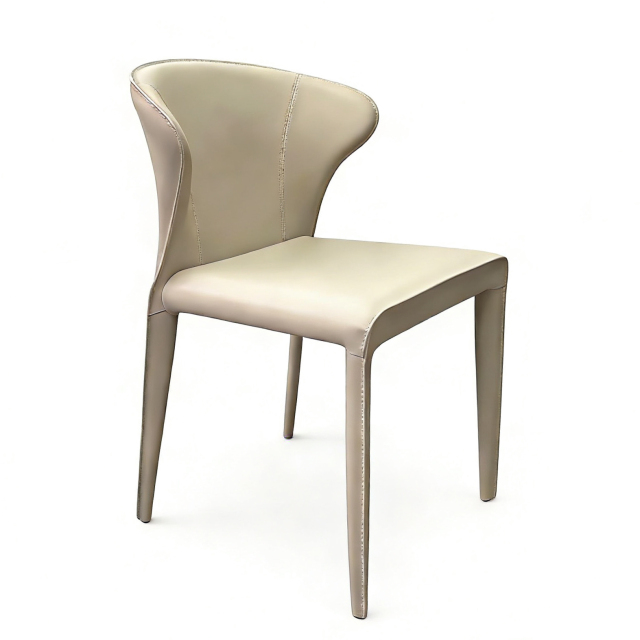 Sunrise Oriental Furniture - the Gess Saddle Leather Dining Chair
