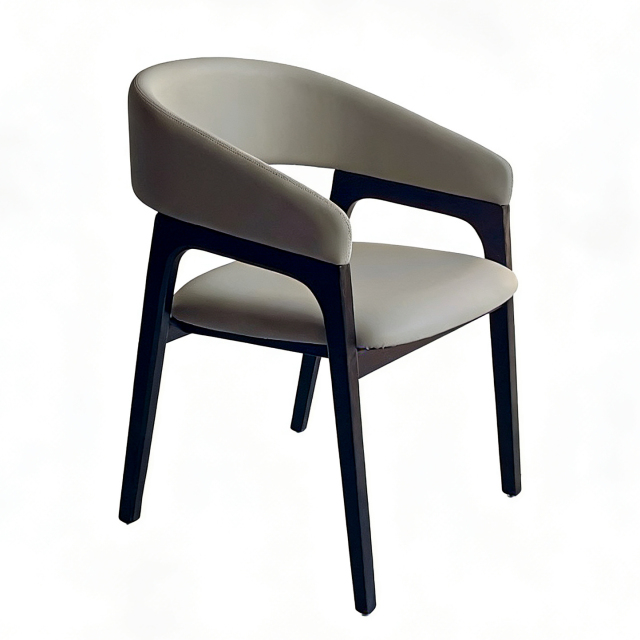 Sunrise Oriental Furniture - the Cali Modern Leather Dining Chair
