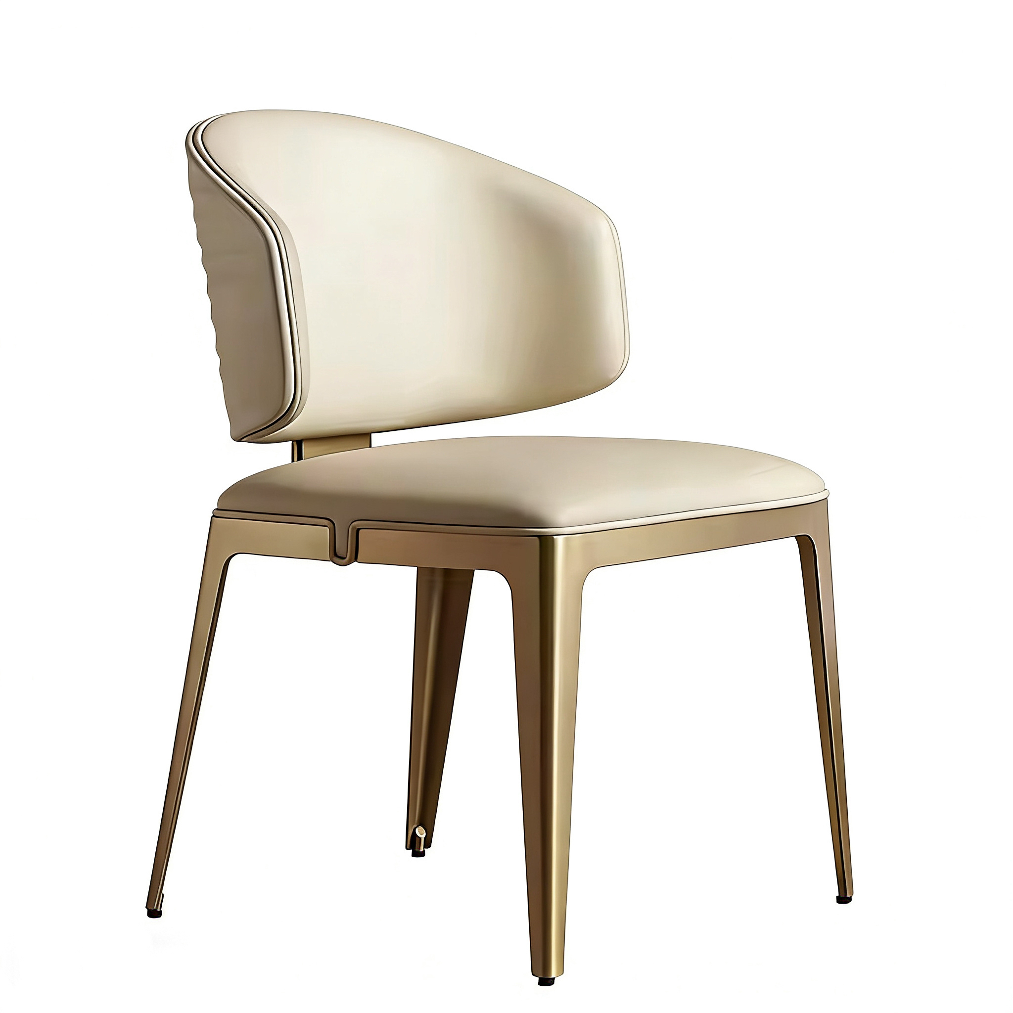Sunrise Oriental Furniture - the Sybilla Beige Leather Dining Chair