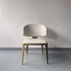Sunrise Oriental Furniture - the Sybilla Beige Leather Dining Chair