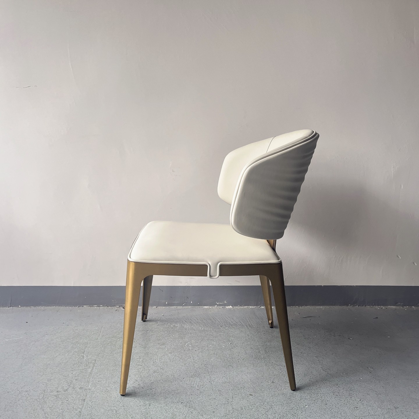 Sunrise Oriental Furniture - the Sybilla Beige Leather Dining Chair