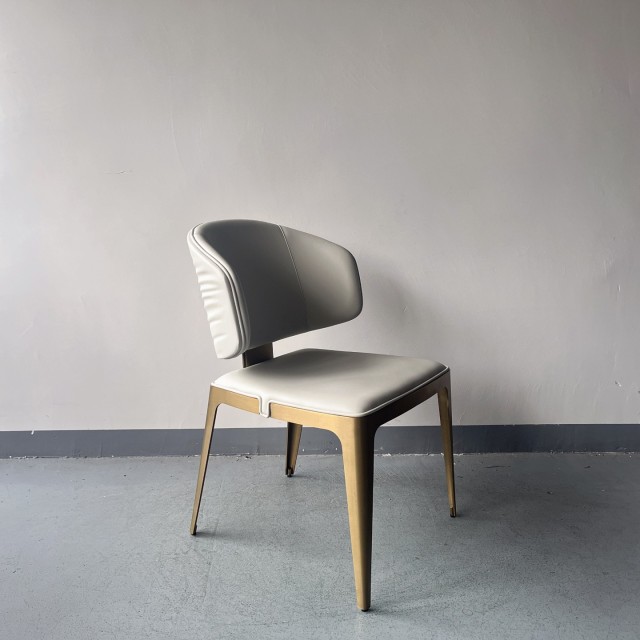 Sunrise Oriental Furniture - the Sybilla Beige Leather Dining Chair
