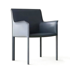 Sunrise Oriental Furniture - the Manhattan Saddle Leather Arm Chair