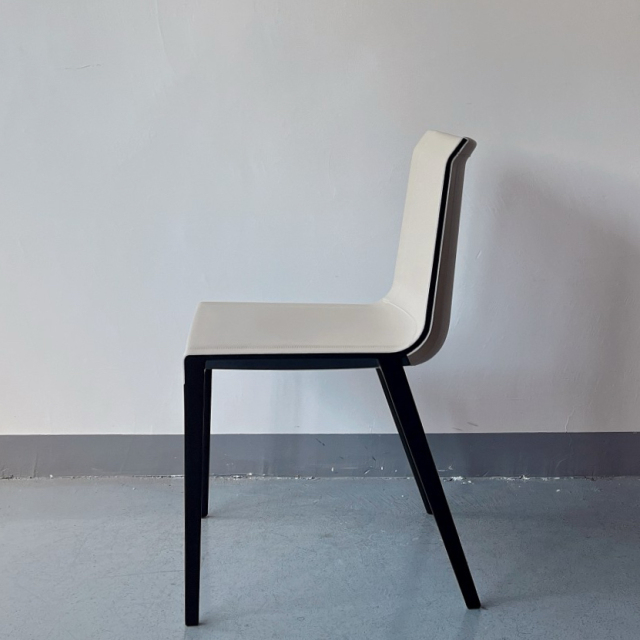 Sunrise Oriental Furniture - the Norbury Leather Aluminum Dining Chair