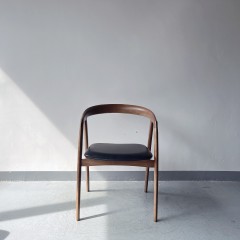 Sunrise Oriental Furniture - the Palmer Dining Chair Black Ash Wood