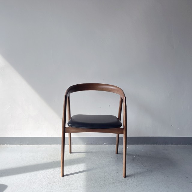 Sunrise Oriental Furniture - the Palmer Dining Chair Black Ash Wood