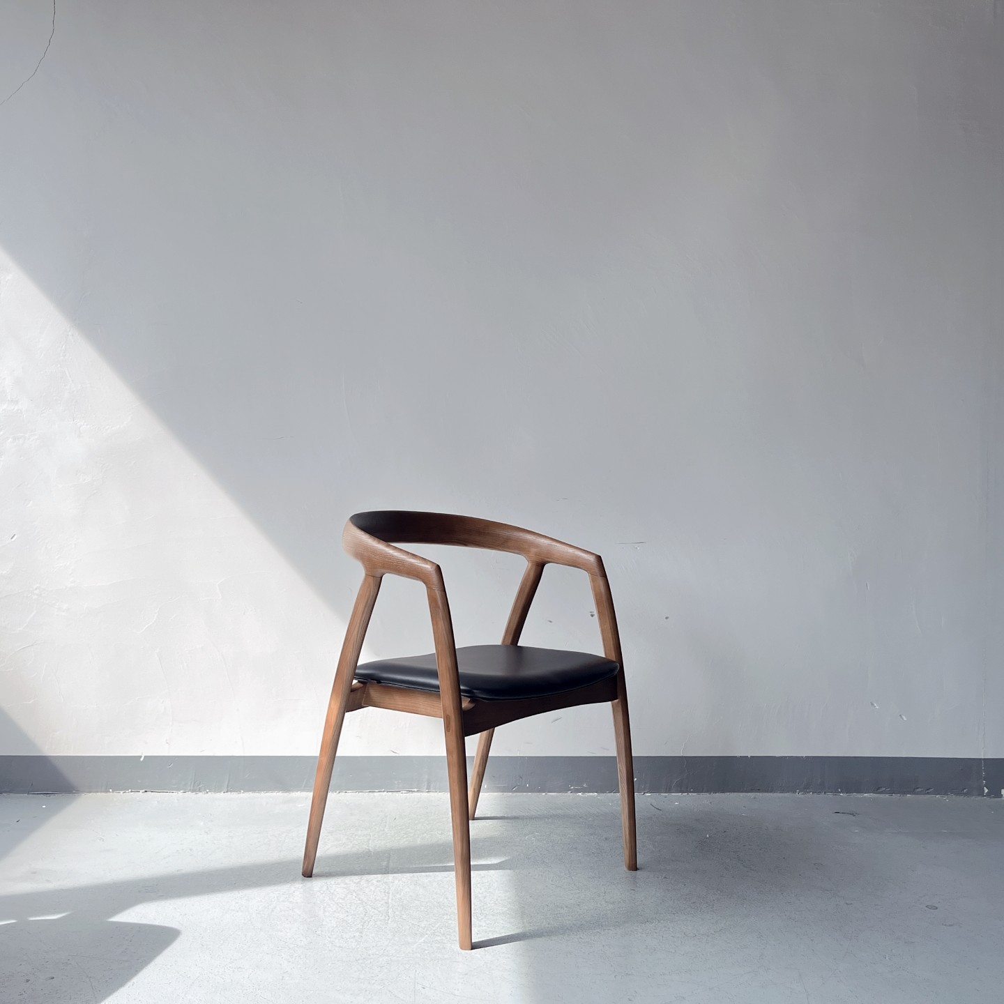 Sunrise Oriental Furniture - the Palmer Dining Chair Black Ash Wood