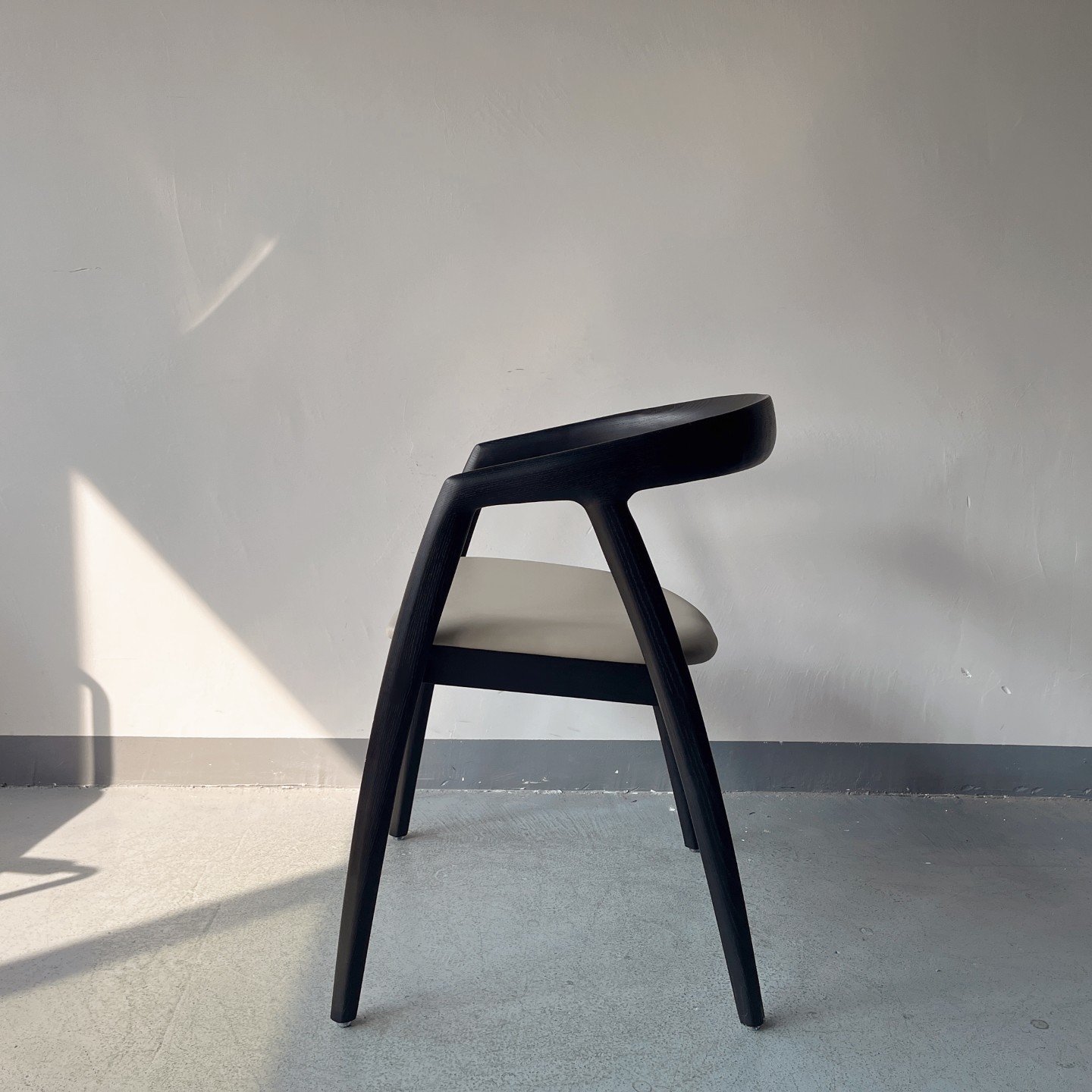 Sunrise Oriental Furniture - the Palmer Dining Chair Black Ash Wood