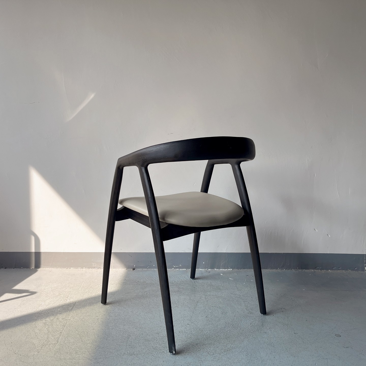Sunrise Oriental Furniture - the Palmer Dining Chair Black Ash Wood