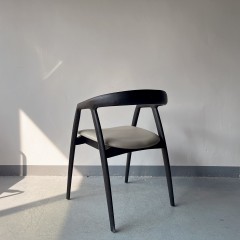 Sunrise Oriental Furniture - the Palmer Dining Chair Black Ash Wood