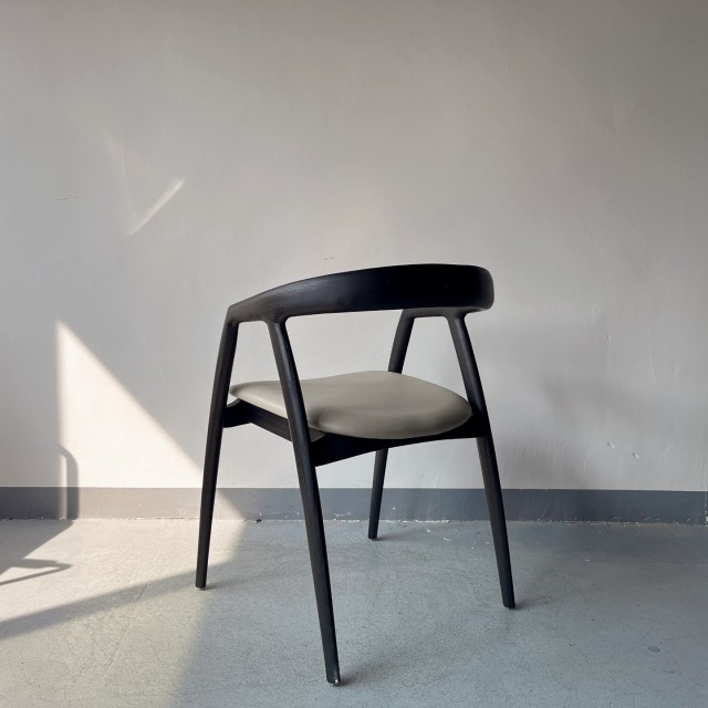 Sunrise Oriental Furniture - the Palmer Dining Chair Black Ash Wood