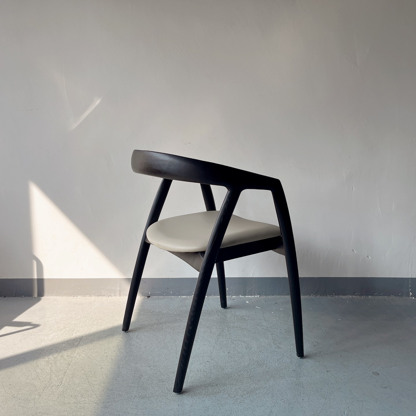 Sunrise Oriental Furniture - the Palmer Dining Chair Black Ash Wood