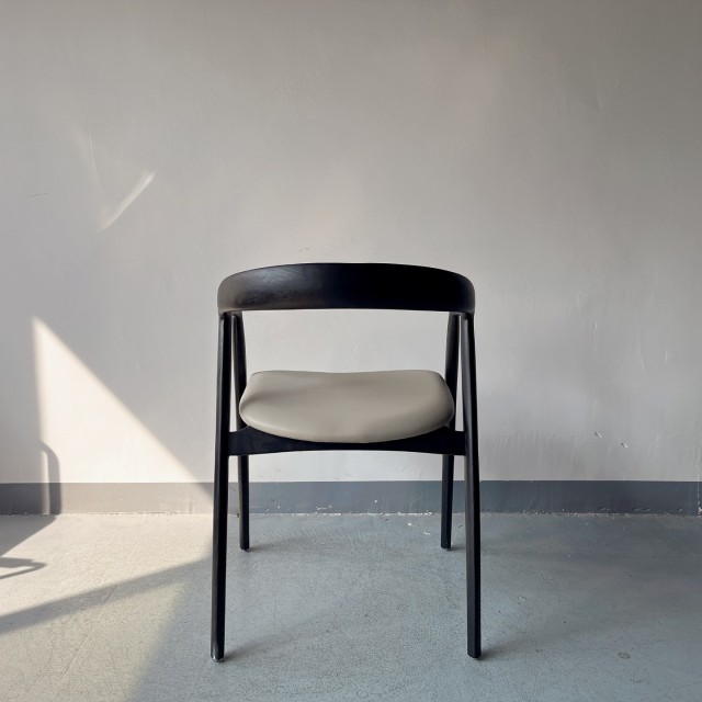 Sunrise Oriental Furniture - the Palmer Dining Chair Black Ash Wood