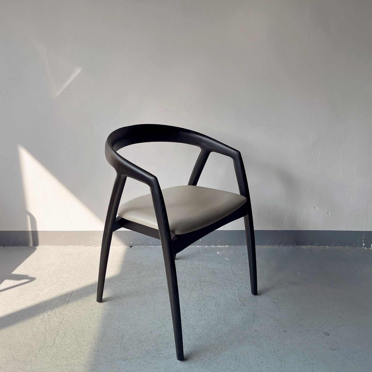 Sunrise Oriental Furniture - the Palmer Dining Chair Black Ash Wood