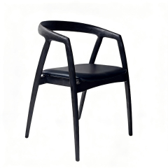 Sunrise Oriental Furniture - the Palmer Dining Chair Black Ash Wood
