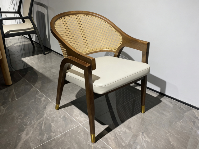 CANARI Armchair Solid Wood Chairs Rattan Chairs for Home Bars Hotels and Restaurants
