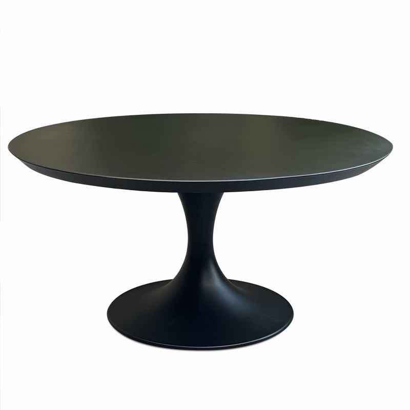 SOF All-Aluminum Weatherproof Outdoor Round Dining Set with Rattan Accent Chairs