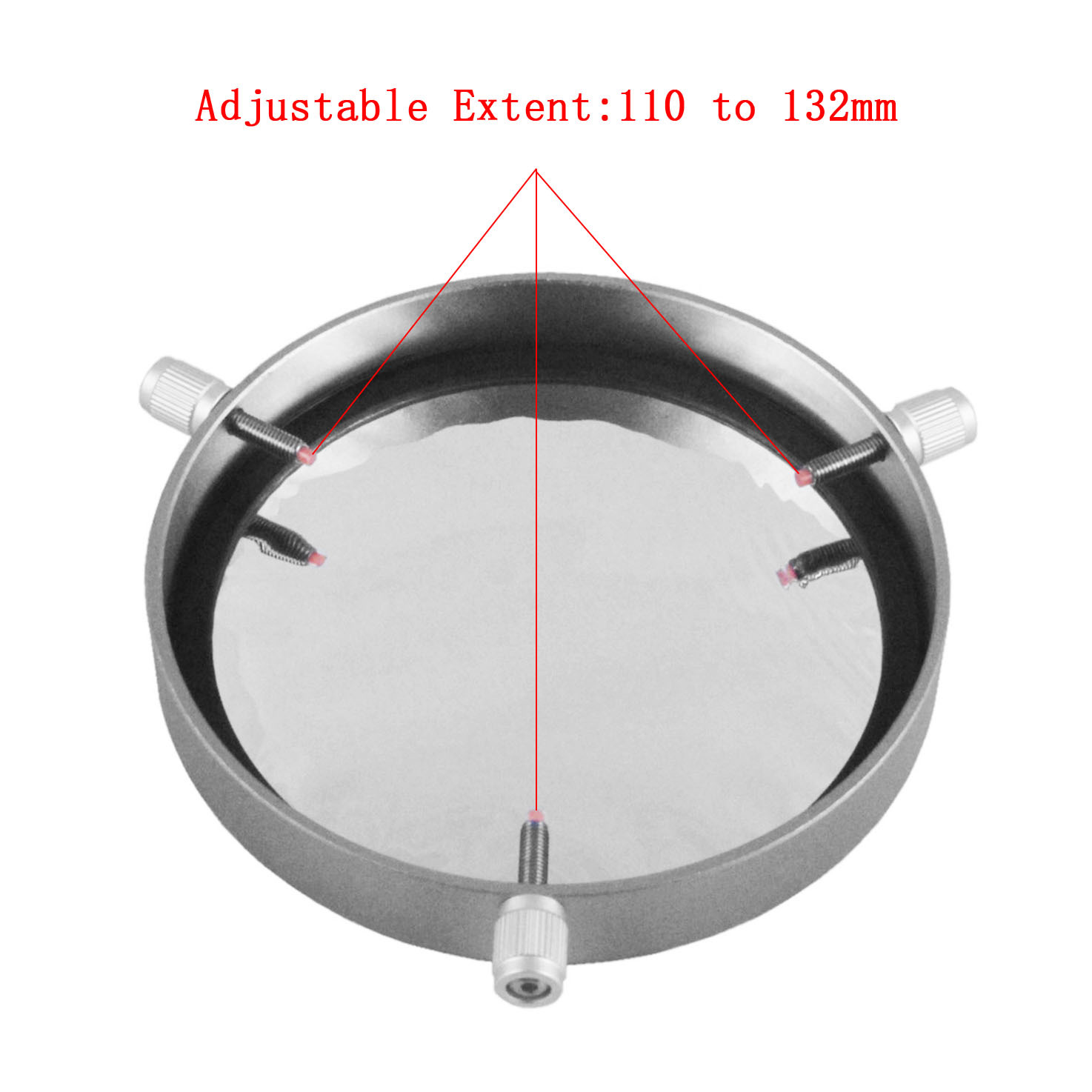 Astromania Deluxe Solar Filter 140mm Adjustable Metal Cap for Telescope Tubes with Outer Diameter 110 to 132mm Aperture 115mm