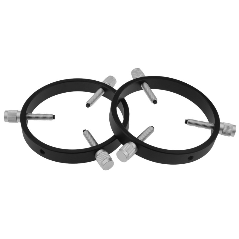 Astromania Adjustable Guiding Scope Rings 105 mm inside diameter (pair) - for Telescope Tube diameter or finders 50 to 103mm